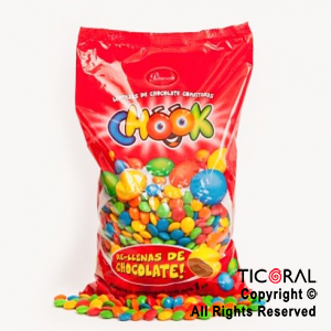 LENTEJAS DE CHOCOLATE CHOOK COLOR SURTIDO X 500GR x 1